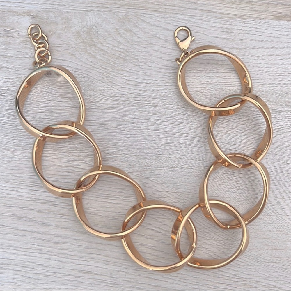 Vita Fede Cosimo Rose Gold Plated Choker Necklace